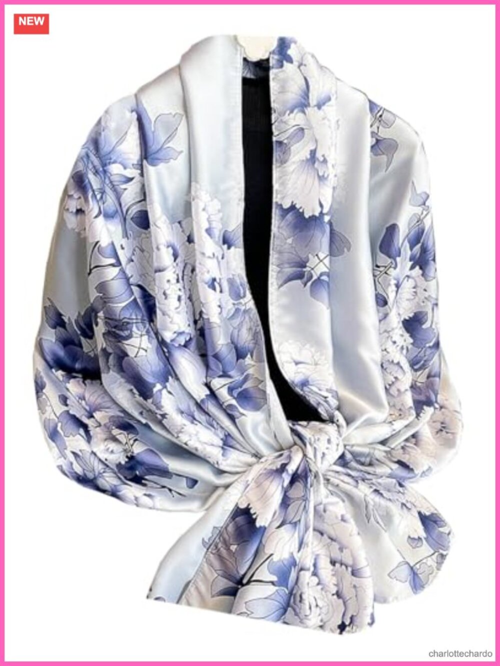Silky Polyester Satin Scarf Wrap Shawl Dressy Lightweight Fashion for Women